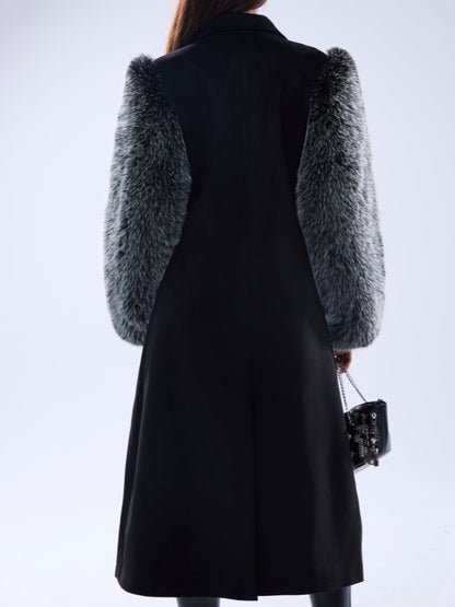 Fur Sleeve Trench