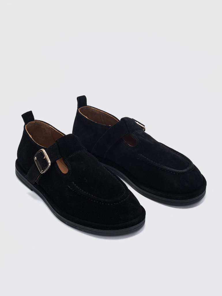 Women's Suede Adjustable Buckle Detail Loafer