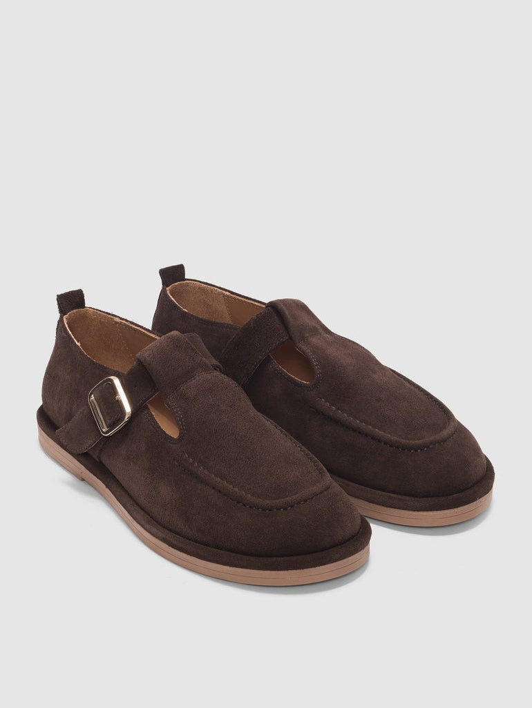 Women's Suede Adjustable Buckle Detail Loafer