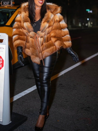 Unique Hooded Poncho Jacket