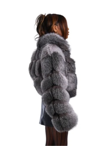 Silver Fox Cropped Jacket