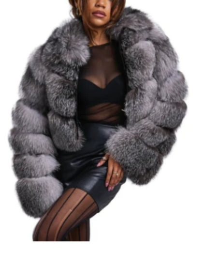 Silver Fox Cropped Jacket