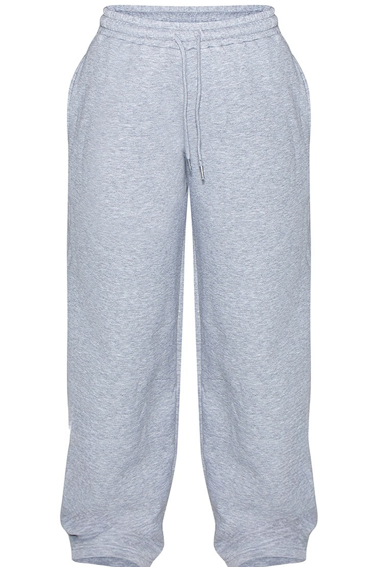 Zipper Hoodie And Barrel Sweatpants Two Pieces Set