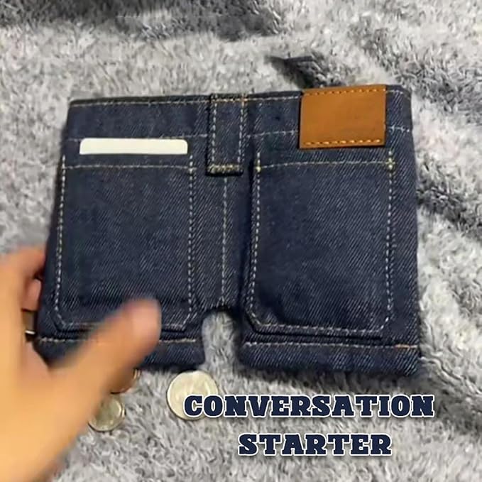 Pocket Jeans Mini Jeans Wallet Unisex