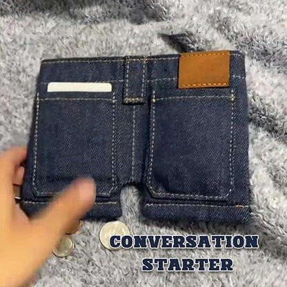 Pocket Jeans Mini Jeans Wallet Unisex