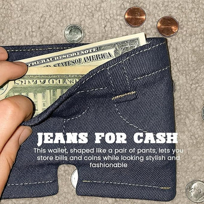 Pocket Jeans Mini Jeans Wallet Unisex