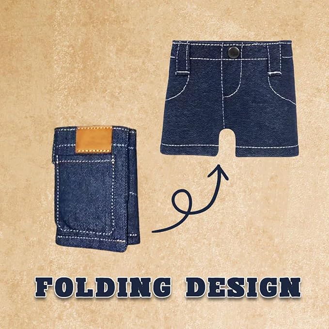 Pocket Jeans Mini Jeans Wallet Unisex