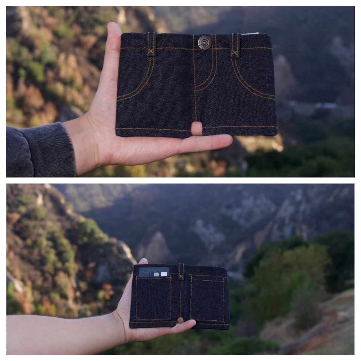 Pocket Jeans Mini Jeans Wallet Unisex