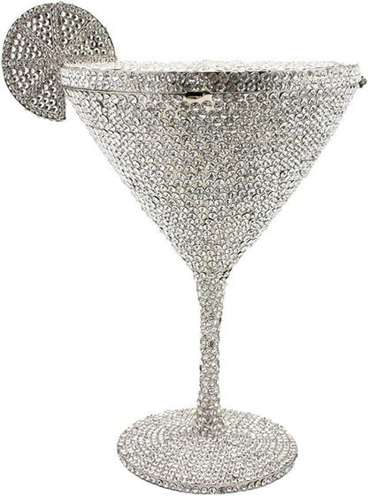 Cocktail Goblet Rhinestone Clutch