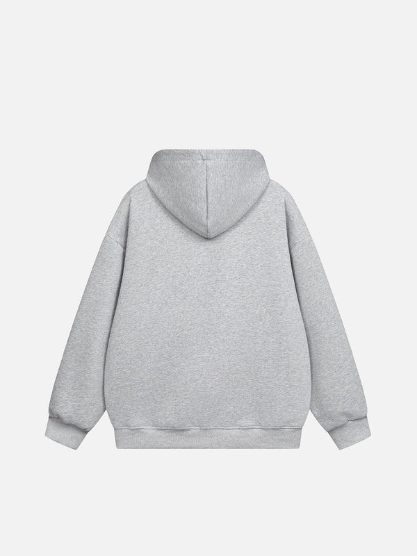 Cartoon Embroidered Hoodie Wide-Leg Pants Tracksuit