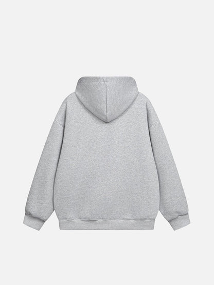 Cartoon Embroidered Hoodie Wide-Leg Pants Tracksuit