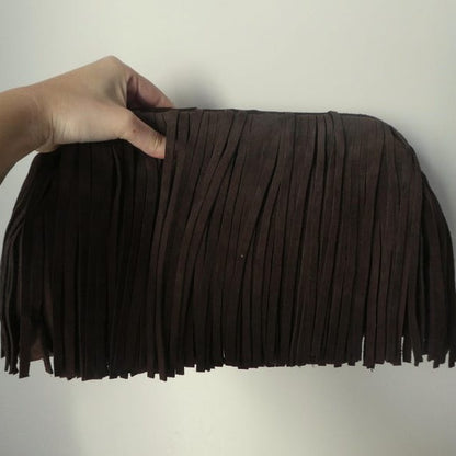 Oversized Fringe Clutch