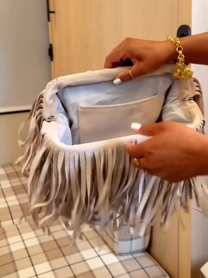 Oversized Fringe Clutch