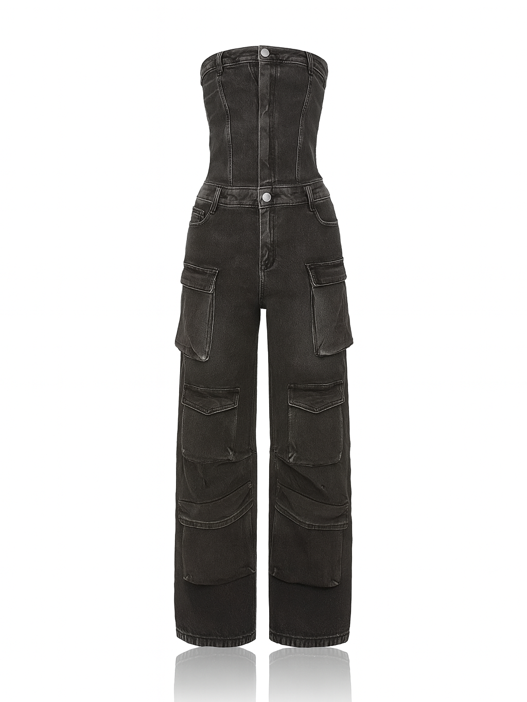 Sleeveless Cargo Jumpsuit