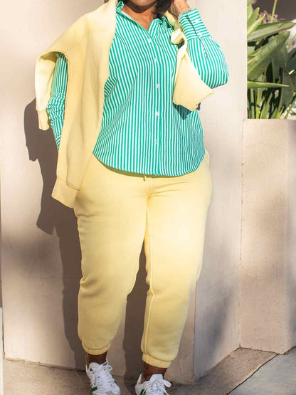 Comfortable Hooded Sweatshirt Two Pieces Set