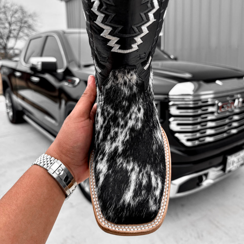 Premium Cowhide Boots – Square Toe