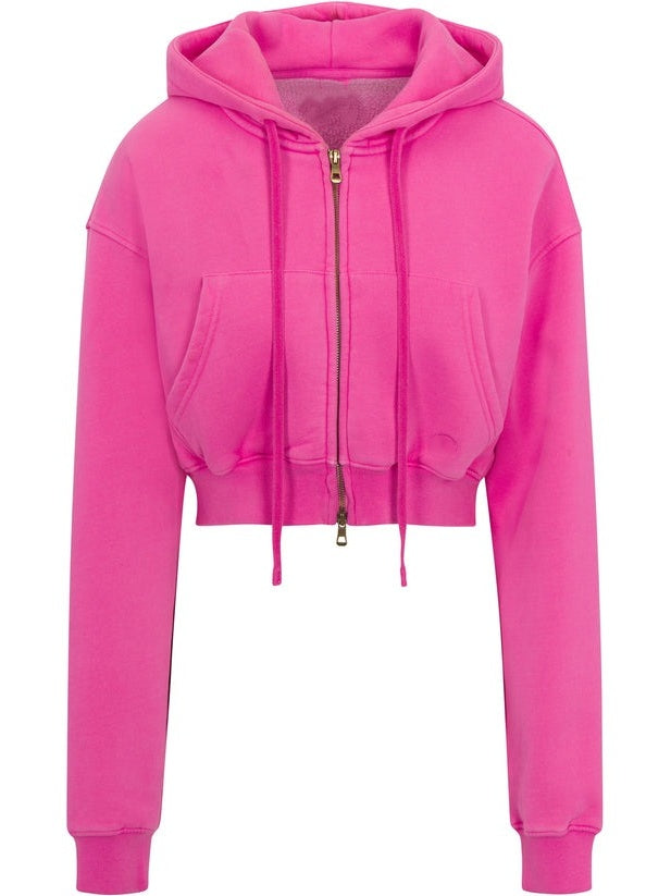 Cargo Hooded Zip-Up Top