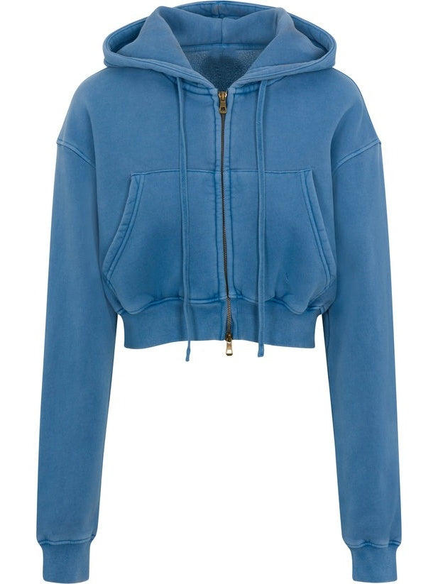 Cargo Hooded Zip-Up Top