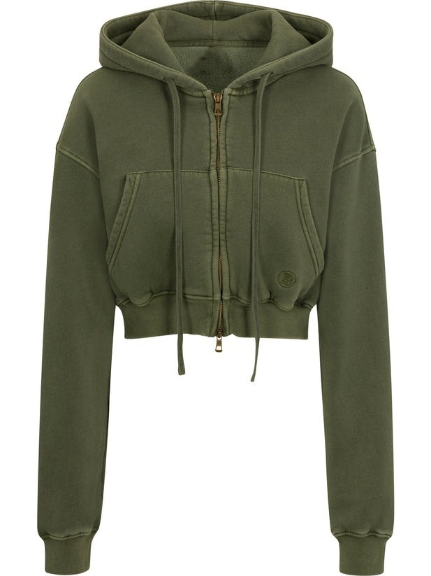 Cargo Hooded Zip-Up Top
