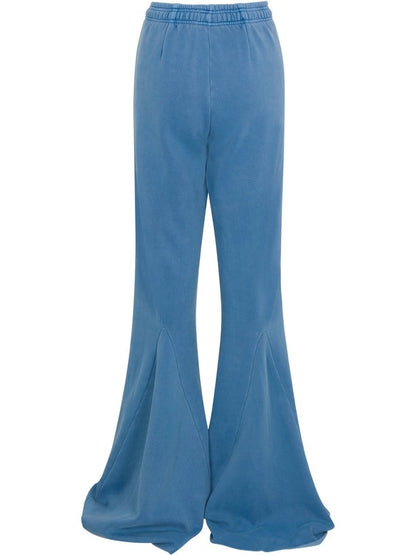 Blue Flared Jogging Pants