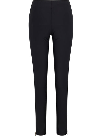 Elastic High-waisted Zipper Leggings