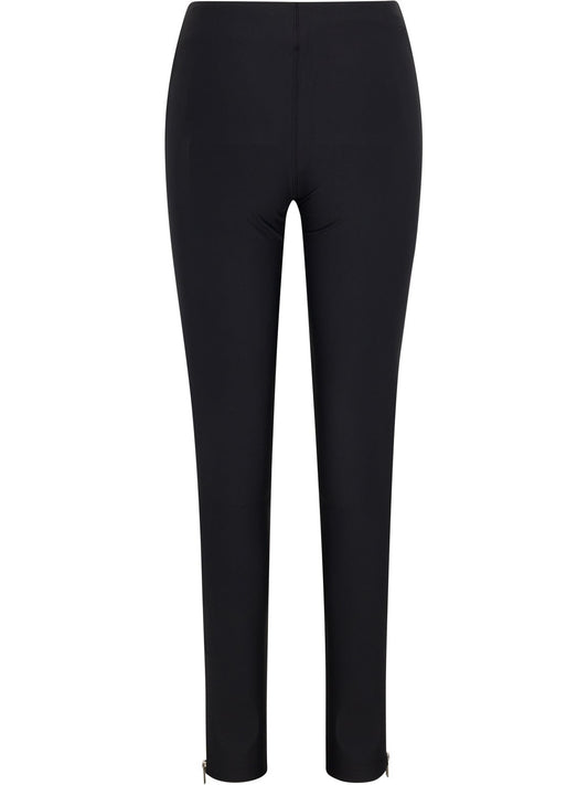 Elastic High-waisted Zipper Leggings