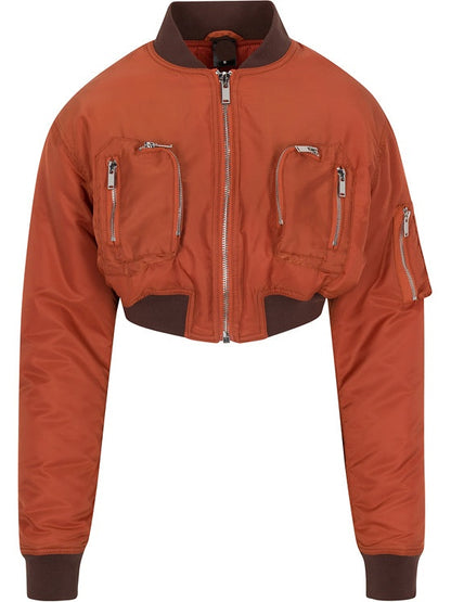 Cropped Bomber Jacket