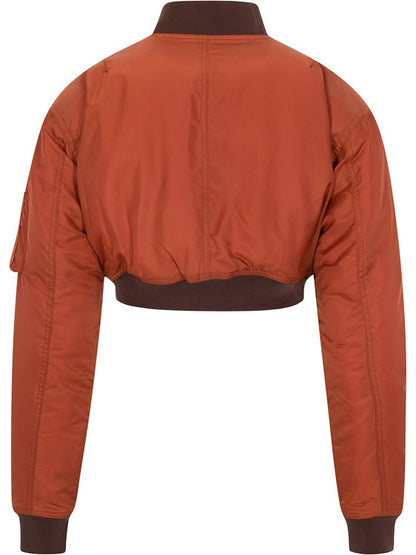 Cropped Bomber Jacket