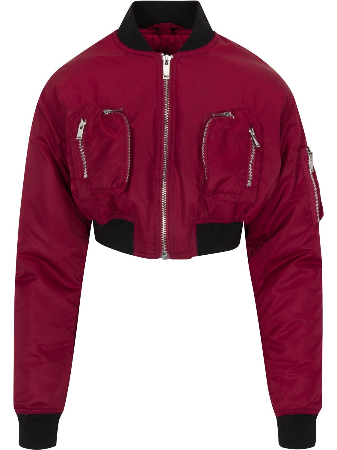 Cropped Bomber Jacket