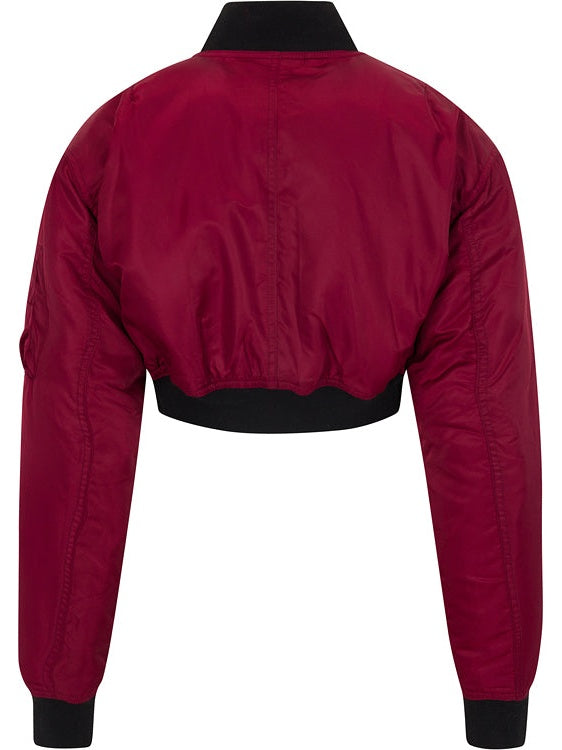 Cropped Bomber Jacket