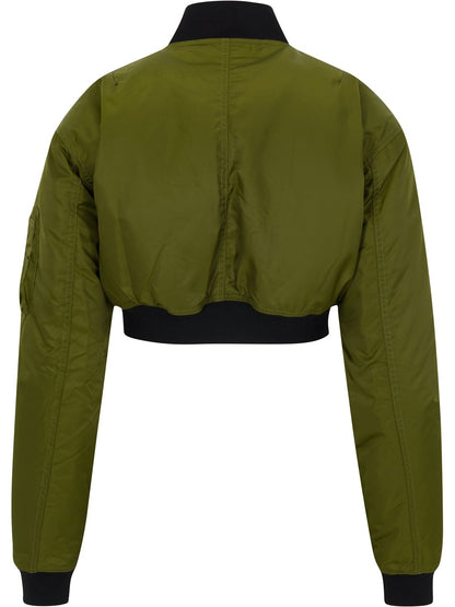 Cropped Bomber Jacket