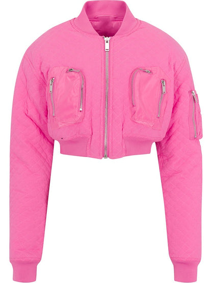 Cropped Bomber Jacket