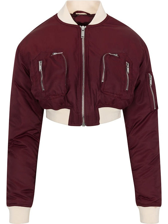 Cropped Bomber Jacket