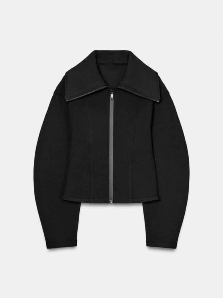 Comfortable Zip-up Jacket Two Pieces Set