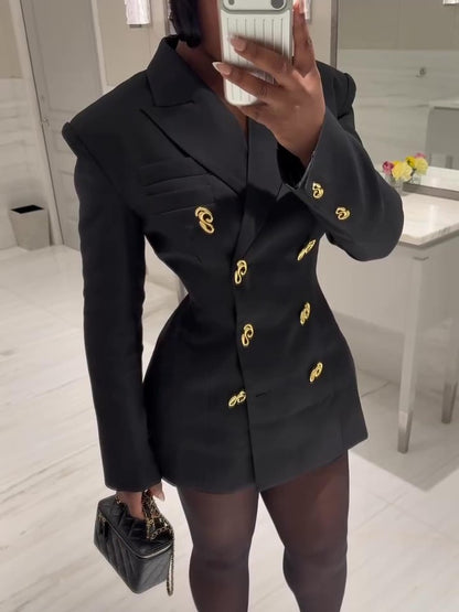 Double-breasted Blazer Jacket