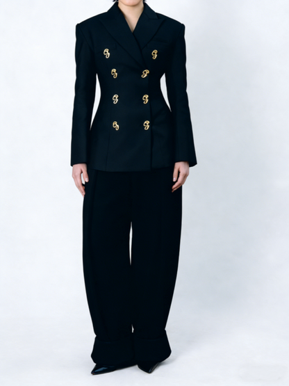 Double-breasted Blazer Jacket