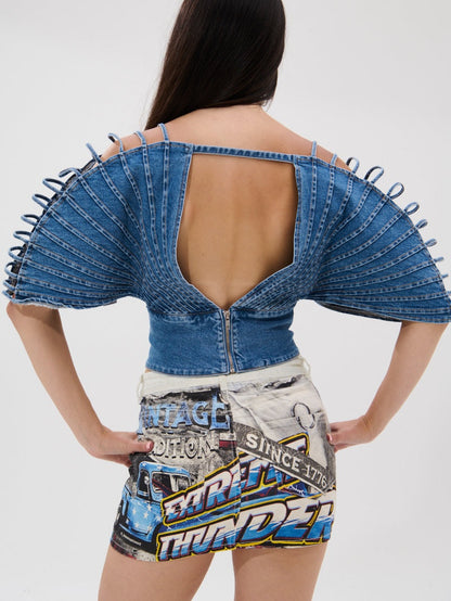 Stunning Denim Top