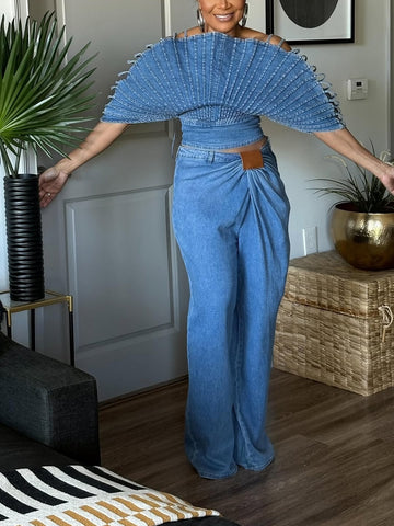 Stunning Denim Top