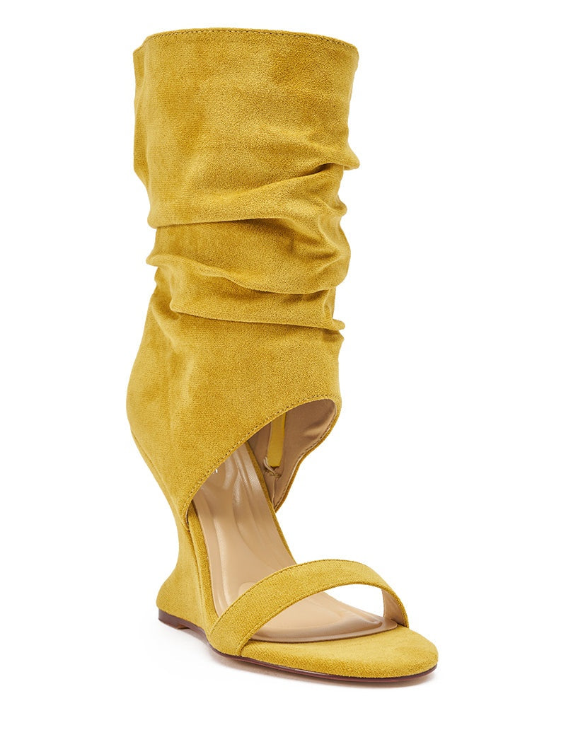 Wedge Open-toe Ankle Boots