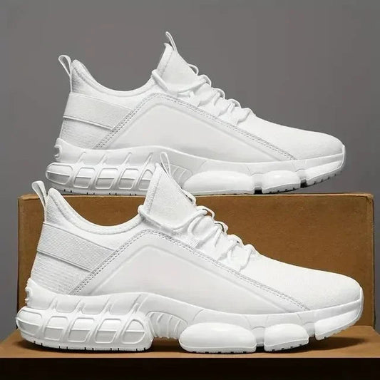 Men's Breathable Mesh Lace-up Sneakers