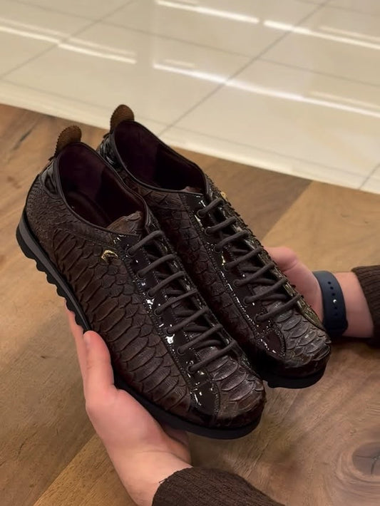 Men's Genuine Leather Python Shoes