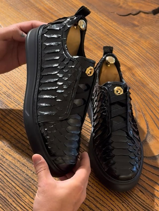 Men's Genuine Leather Python Shoes