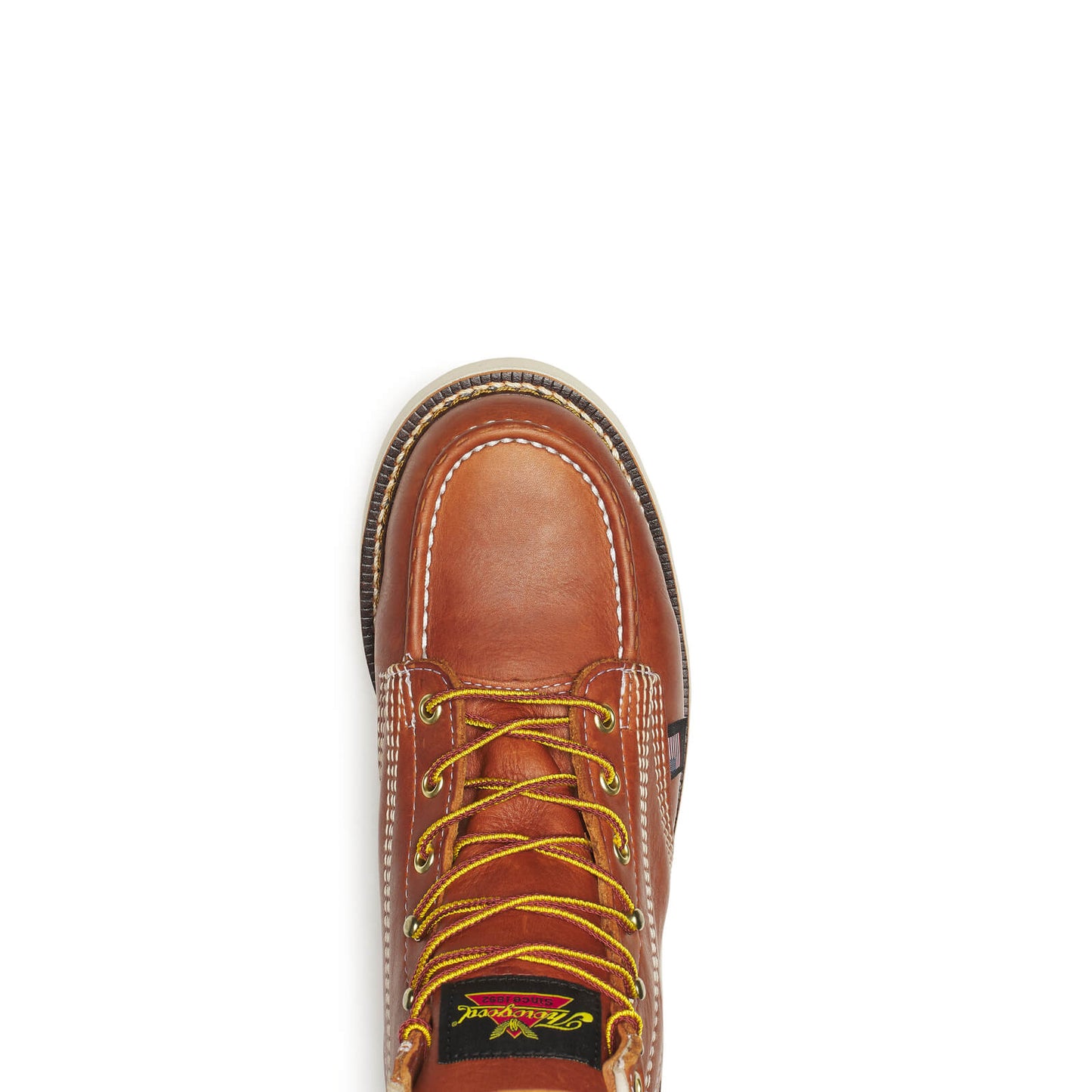 Men's Leather Platform Work Boots- 6″ Moc Toe
