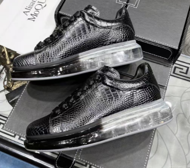 Luxury Air-Cushioned Casual Crocodile Leather Shoes