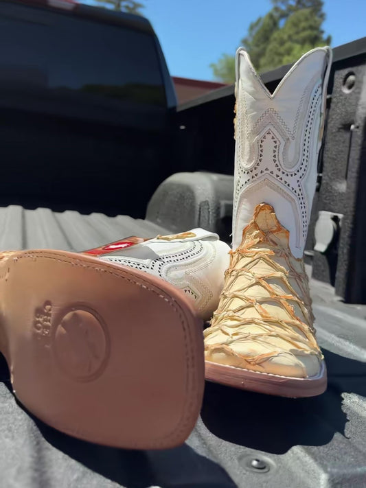 Premium Pirarucu Exotic Cowboy Boots