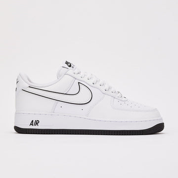 AF1 White Black Outline Sneakers