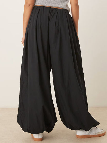 Denim Patchwork Top & Balloon Pants