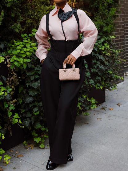 Suspender Rounded Corset Pants