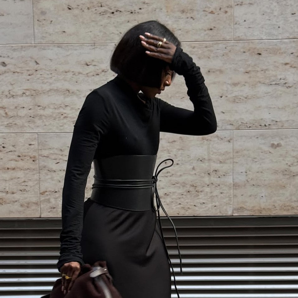 High Waist Satin Maxi Skirt