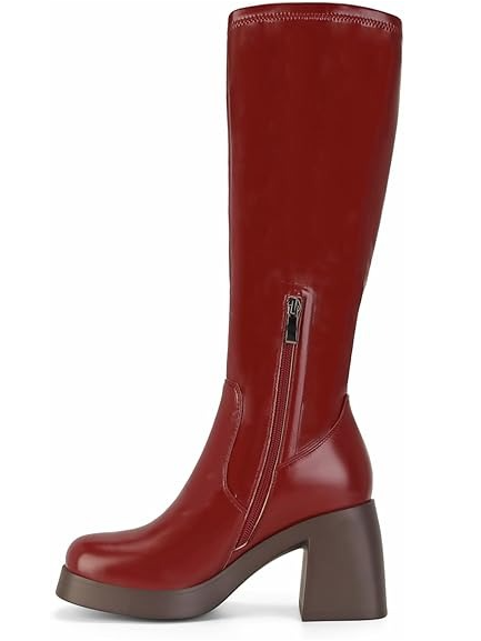 Women's Chunky Platform Knee-High Boots